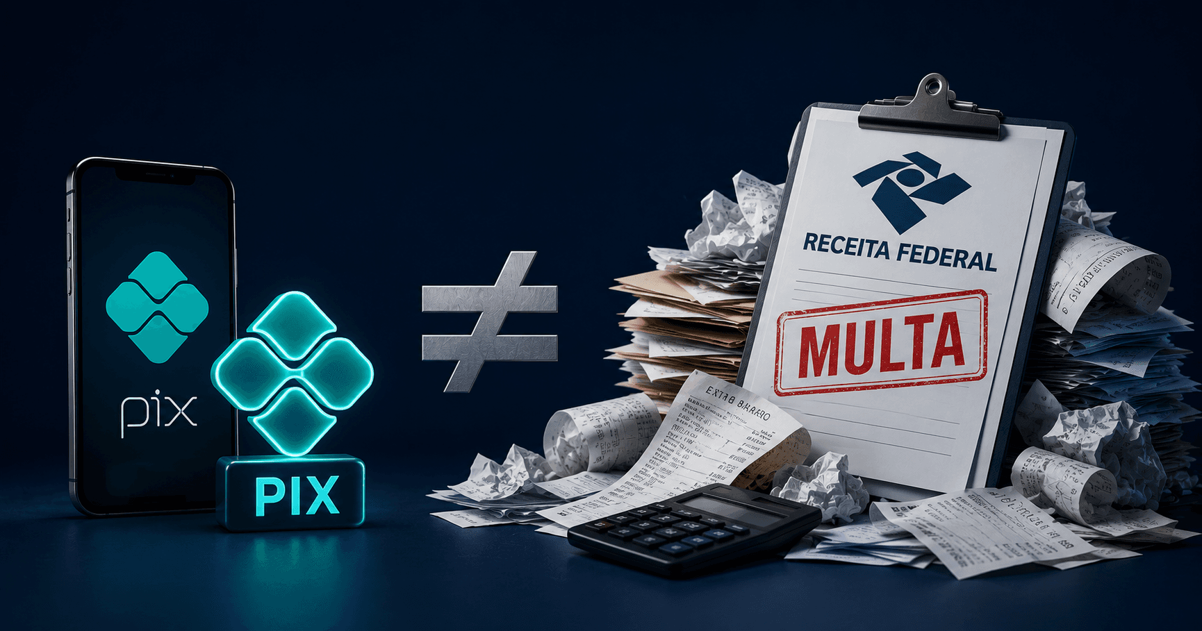 A Receita não te multa pelo Pix. Te multa pela bagunça.
